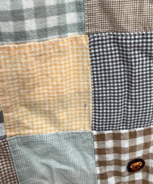 BABY MiLO（ベビーマイロ）BABY MiLO (ベビーマイロ) パッチワークシャツ マルチカラー サイズ:Lの古着・服飾アイテム