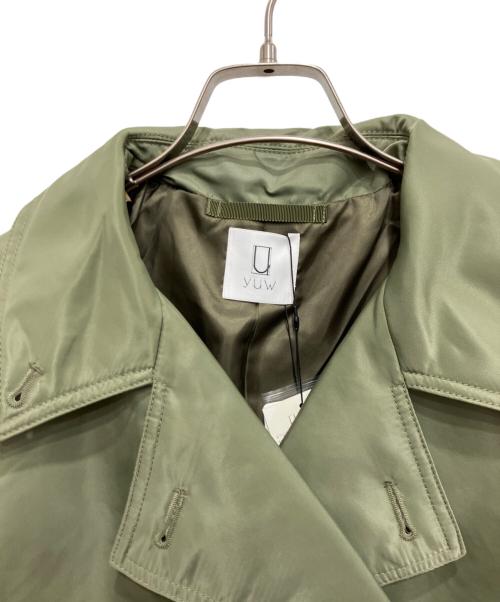 yuw（ユウ）yuw (ユウ) ナイロンツイルトレンチコート グリーン サイズ:free 未使用品の古着・服飾アイテム