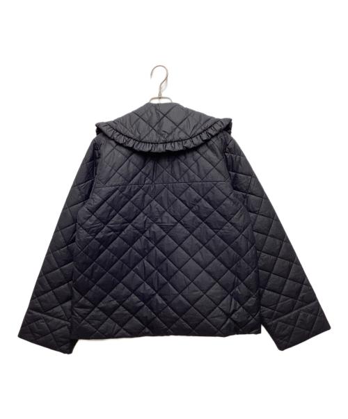 yuw（ユウ）yuw (ユウ) フリルカラーキルティングジャケット ブラック サイズ:free 未使用品の古着・服飾アイテム