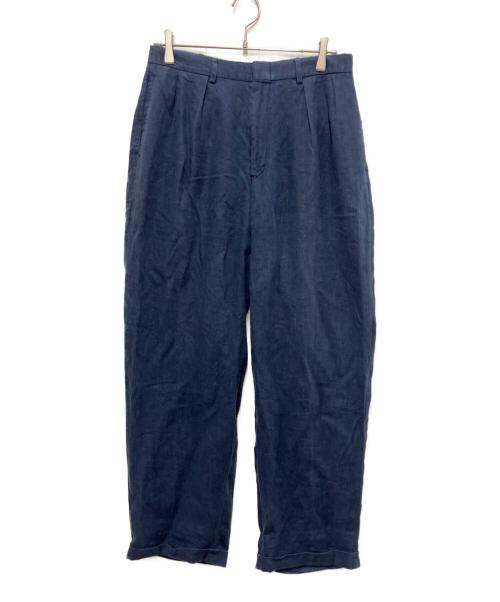 POLO RALPH LAUREN（ポロ・ラルフローレン）POLO RALPH LAUREN (ポロ・ラルフローレン) リネンタックパンツ ネイビー サイズ:32の古着・服飾アイテム