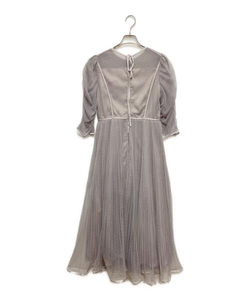 CELFORD（セルフォード）CELFORD (セルフォード) ドットチュールワンピース グレー サイズ:38の古着・服飾アイテム