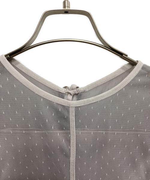 CELFORD（セルフォード）CELFORD (セルフォード) ドットチュールワンピース グレー サイズ:38の古着・服飾アイテム