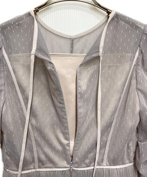 CELFORD（セルフォード）CELFORD (セルフォード) ドットチュールワンピース グレー サイズ:38の古着・服飾アイテム