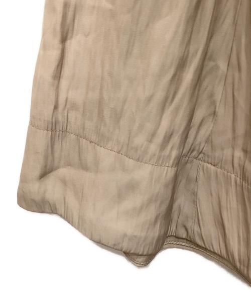 COCODEAL（ココディール）COCODEAL (ココディール) サテンフリルカラーワンピース ブラウン サイズ:2の古着・服飾アイテム