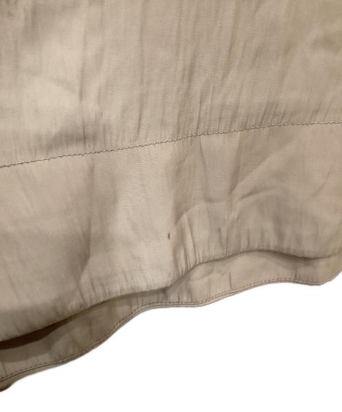 COCODEAL（ココディール）COCODEAL (ココディール) サテンフリルカラーワンピース ブラウン サイズ:2の古着・服飾アイテム