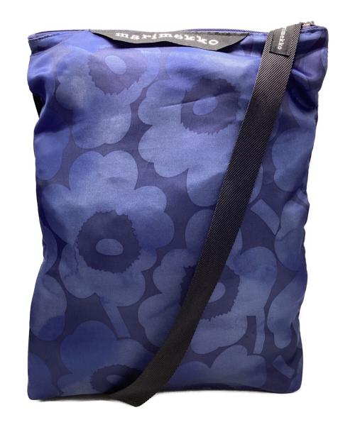 marimekko（マリメッコ）marimekko (マリメッコ) NEAT CROSSBODY UNIKKO Mショルダーバッグ（ニートクロスボディウニッコMショルダーバッグ） ネイビーの古着・服飾アイテム
