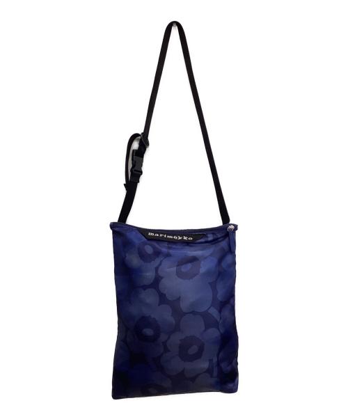 marimekko（マリメッコ）marimekko (マリメッコ) NEAT CROSSBODY UNIKKO Mショルダーバッグ（ニートクロスボディウニッコMショルダーバッグ） ネイビーの古着・服飾アイテム