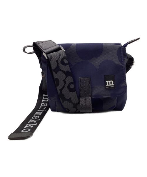 marimekko（マリメッコ）marimekko (マリメッコ) MINI MESSENGER UNIKKOショルダーバッグ（ミニメッセンジャーウニッコショルダーバッグ） ネイビーの古着・服飾アイテム