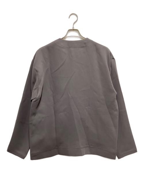 SIMPLICITE（シンプリシテ）SIMPLICITE (シンプリシテ) FLANTEX/Vネックカーディガン グレー サイズ:Lの古着・服飾アイテム