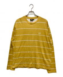 stussy（ステューシー）の古着「ボーダーカットソー」｜イエロー