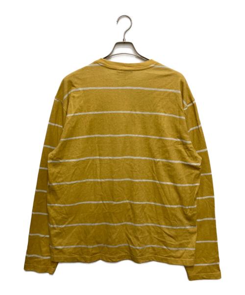 stussy（ステューシー）stussy (ステューシー) ボーダーカットソー イエロー サイズ:XLの古着・服飾アイテム