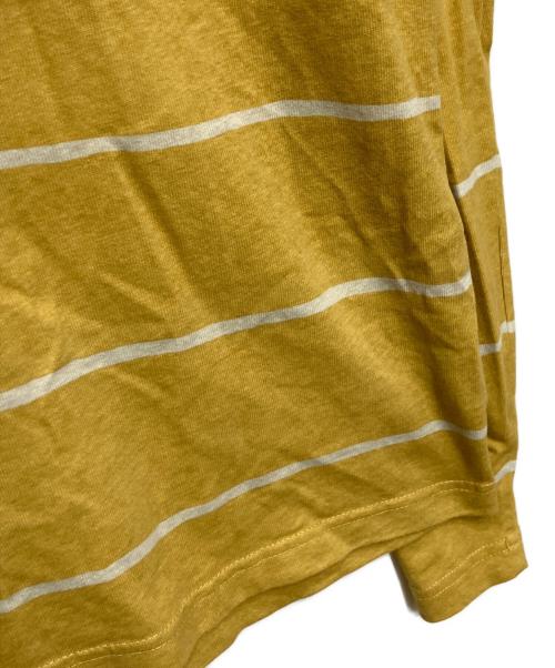 stussy（ステューシー）stussy (ステューシー) ボーダーカットソー イエロー サイズ:XLの古着・服飾アイテム