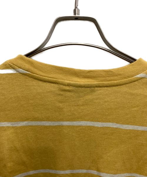 stussy（ステューシー）stussy (ステューシー) ボーダーカットソー イエロー サイズ:XLの古着・服飾アイテム