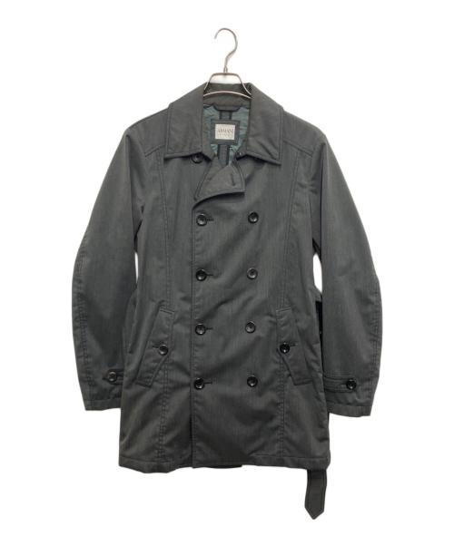 ARMANI COLLEZIONI（アルマーニ コレツィオーニ）ARMANI COLLEZIONI (アルマーニ コレツィオーニ) ハーフコート グレー サイズ:36の古着・服飾アイテム
