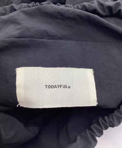 TODAYFUL（トゥデイフル）TODAYFUL (トゥデイフル) ナイロンギャザーバッグ ブラックの古着・服飾アイテム