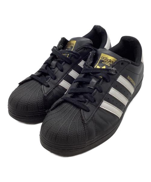 adidas（アディダス）adidas (アディダス) SUPER STAR（スーパースター） ブラック サイズ:24の古着・服飾アイテム