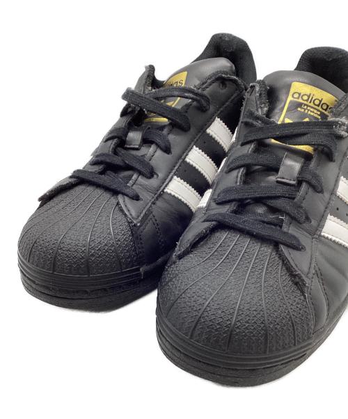 adidas（アディダス）adidas (アディダス) SUPER STAR（スーパースター） ブラック サイズ:24の古着・服飾アイテム