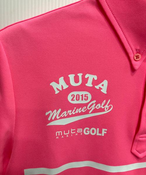 muta MARINE（ムータマリン）muta MARINE (ムータマリン) 半袖ポロシャツ ピンク サイズ:Mの古着・服飾アイテム