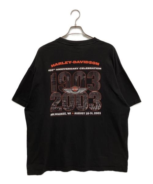 HARLEY-DAVIDSON（ハーレーダビッドソン）HARLEY-DAVIDSON (ハーレーダビッドソン) プリントTシャツ ブラック サイズ:不明の古着・服飾アイテム