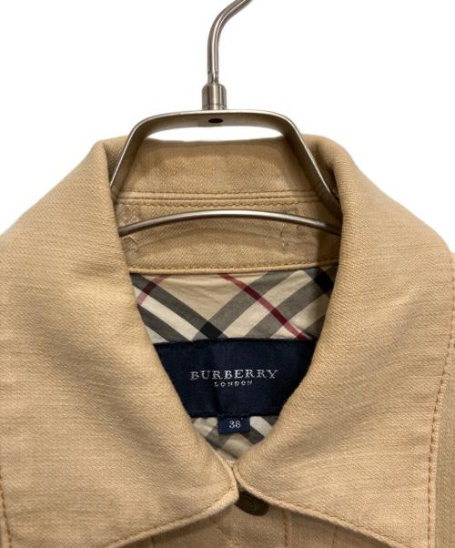 BURBERRY LONDON（バーバリーロンドン）BURBERRY LONDON (バーバリーロンドン) デニムジャケット ベージュ サイズ:38の古着・服飾アイテム