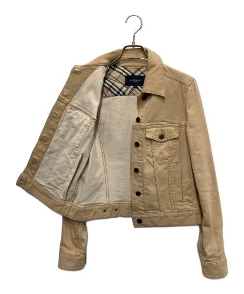 BURBERRY LONDON（バーバリーロンドン）BURBERRY LONDON (バーバリーロンドン) デニムジャケット ベージュ サイズ:38の古着・服飾アイテム