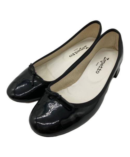 repetto（レペット）repetto (レペット) パテントヒールパンプス ブラック サイズ:39の古着・服飾アイテム