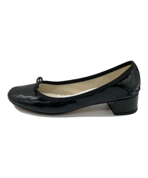 repetto（レペット）repetto (レペット) パテントヒールパンプス ブラック サイズ:39の古着・服飾アイテム