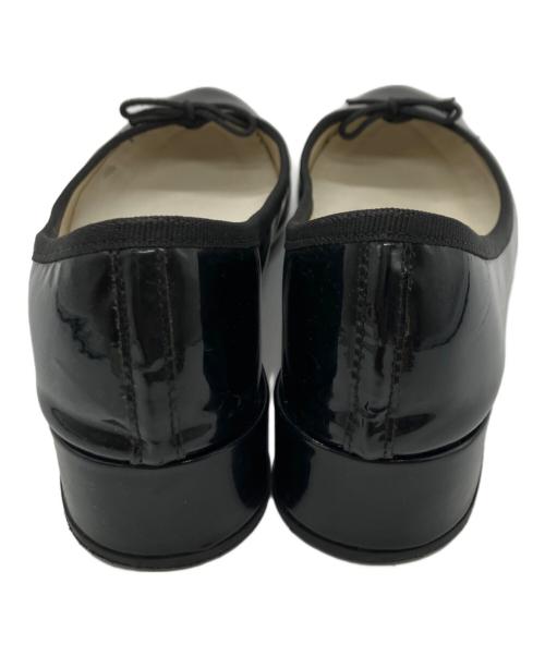 repetto（レペット）repetto (レペット) パテントヒールパンプス ブラック サイズ:39の古着・服飾アイテム