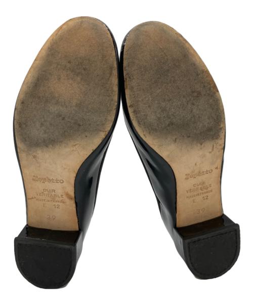 repetto（レペット）repetto (レペット) パテントヒールパンプス ブラック サイズ:39の古着・服飾アイテム