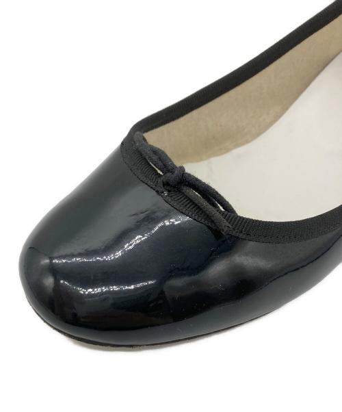 repetto（レペット）repetto (レペット) パテントヒールパンプス ブラック サイズ:39の古着・服飾アイテム
