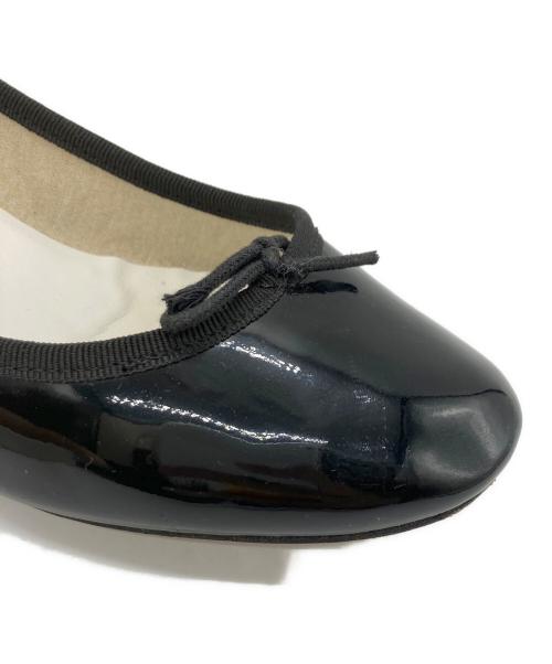 repetto（レペット）repetto (レペット) パテントヒールパンプス ブラック サイズ:39の古着・服飾アイテム