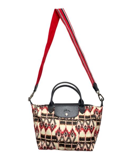 LONGCHAMP（ロンシャン）LONGCHAMP (ロンシャン) ル・プリアージュ ブラック×ホワイトの古着・服飾アイテム