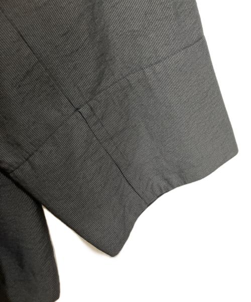 SIMPLICITE（シンプリシテ）SIMPLICITE (シンプリシテ) ノーカラーハーフスリーブジャケット グレー サイズ:freeの古着・服飾アイテム