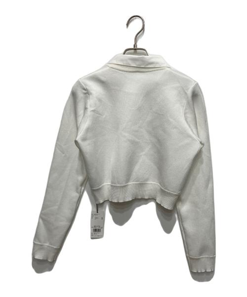 Snidel（スナイデル）Snidel (スナイデル) フリルニットカーディガン ホワイト サイズ:FREE 未使用品の古着・服飾アイテム