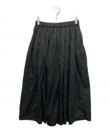 EVERYDAY I LIKE.（エヴリデイ アイ ライク）の古着「Cotton Dramatic ギャザースカート」｜ブラック