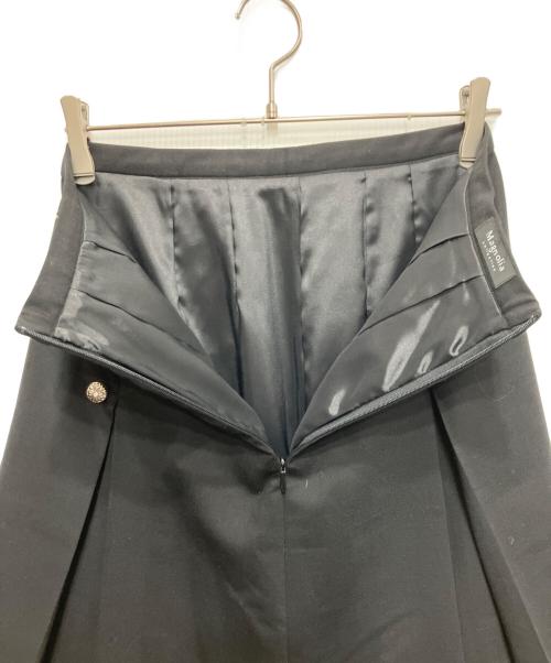 Magnolia collection（マグノリアコレクション）Magnolia collection (マグノリアコレクション) フロントボタンスカート ブラック サイズ:38の古着・服飾アイテム