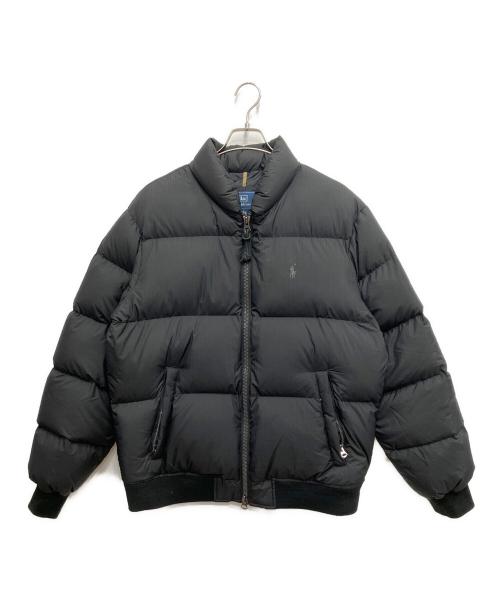 POLO RALPH LAUREN（ポロ・ラルフローレン）POLO RALPH LAUREN (ポロ・ラルフローレン) リップストップダウンジャケット ブラック サイズ:Mの古着・服飾アイテム