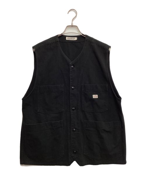 COOTIE PRODUCTIONS（クーティープロダクツ）COOTIE PRODUCTIONS (クーティープロダクツ) ワークベスト ブラック サイズ:Lの古着・服飾アイテム