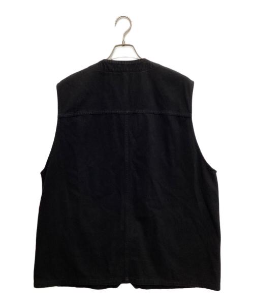 COOTIE PRODUCTIONS（クーティープロダクツ）COOTIE PRODUCTIONS (クーティープロダクツ) ワークベスト ブラック サイズ:Lの古着・服飾アイテム