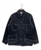 LEEリー）の古着「DUNGAREES ペイント加工カバーオール」｜ブラック
