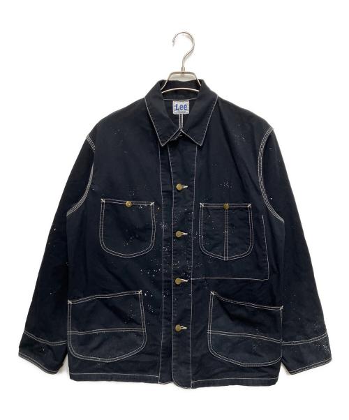 LEE（リー）LEE (リー) DUNGAREES ペイント加工カバーオール ブラック サイズ:Mの古着・服飾アイテム