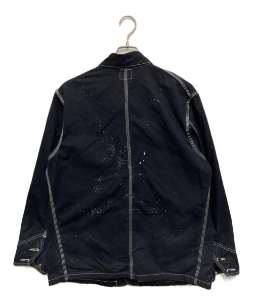 LEE（リー）LEE (リー) DUNGAREES ペイント加工カバーオール ブラック サイズ:Mの古着・服飾アイテム