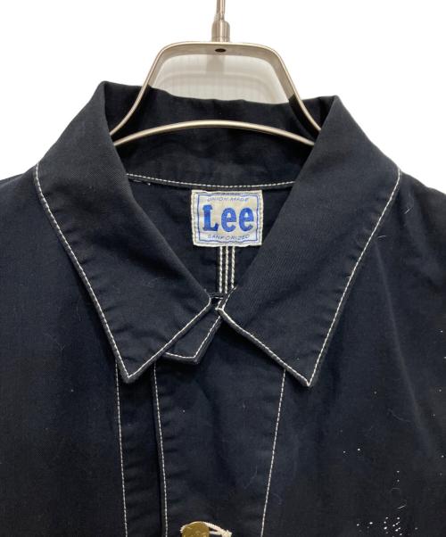 LEE（リー）LEE (リー) DUNGAREES ペイント加工カバーオール ブラック サイズ:Mの古着・服飾アイテム