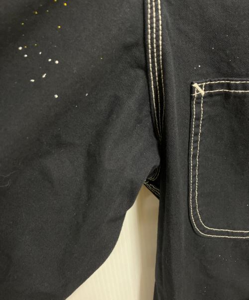 LEE（リー）LEE (リー) DUNGAREES ペイント加工カバーオール ブラック サイズ:Mの古着・服飾アイテム