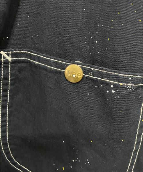LEE（リー）LEE (リー) DUNGAREES ペイント加工カバーオール ブラック サイズ:Mの古着・服飾アイテム