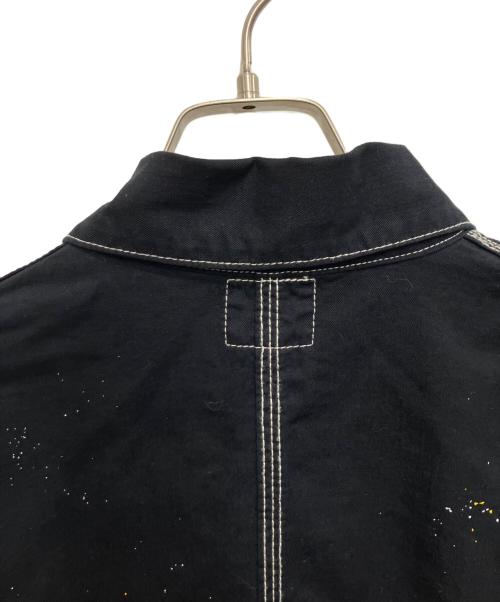 LEE（リー）LEE (リー) DUNGAREES ペイント加工カバーオール ブラック サイズ:Mの古着・服飾アイテム