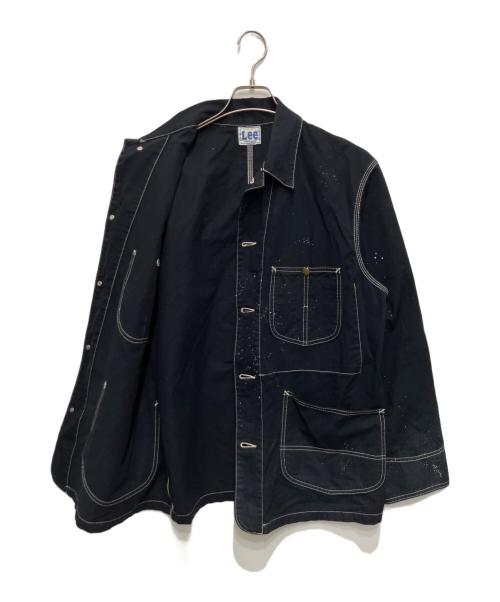LEE（リー）LEE (リー) DUNGAREES ペイント加工カバーオール ブラック サイズ:Mの古着・服飾アイテム