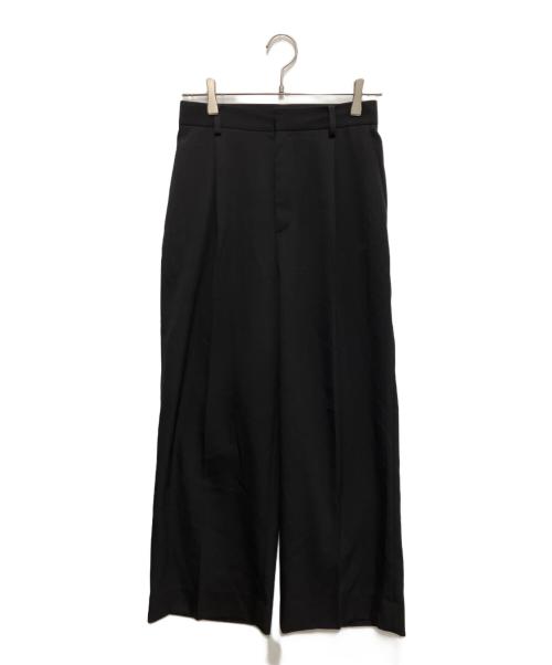 Spick and Span（スピック＆スパン）Spick and Span (スピック＆スパン) TWカルゼストレートパンツ ブラック サイズ:36の古着・服飾アイテム