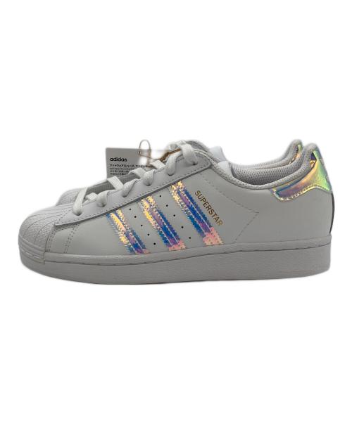 adidas（アディダス）adidas (アディダス) スーパースター W FWWT/GDMT/CBLK ホワイト サイズ:US6.5の古着・服飾アイテム