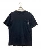 anti social social CLUB×FRAGMENT DESIGNアンチソーシャルソーシャルクラブ×フラグメントデザイン）の古着「コラボポケットTシャツ」｜ブラック